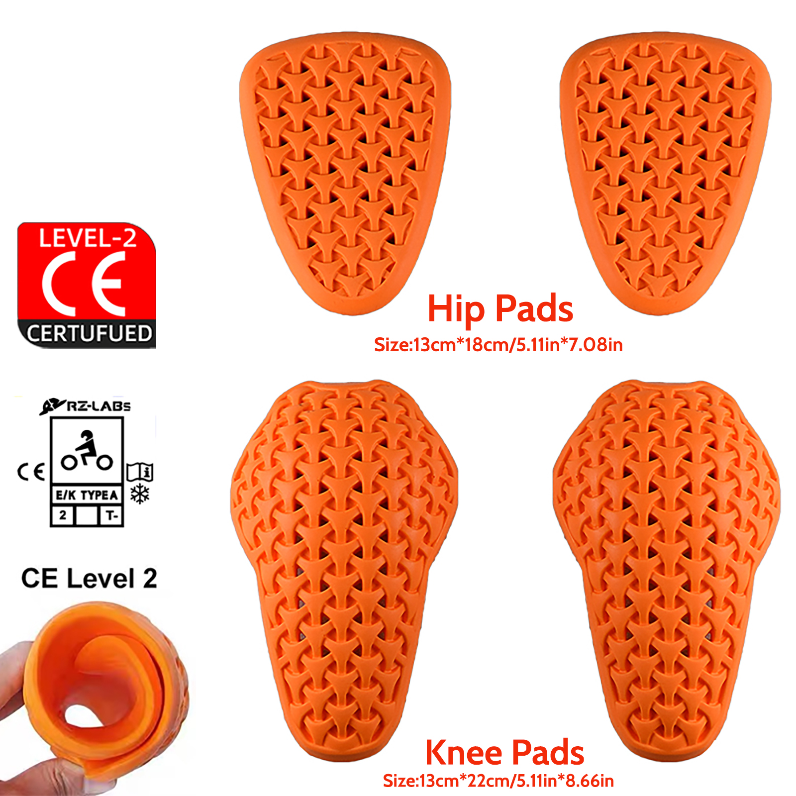 New CE Level 2 Certified Motor - Motorcycle Gear Protection Levels recension och pris