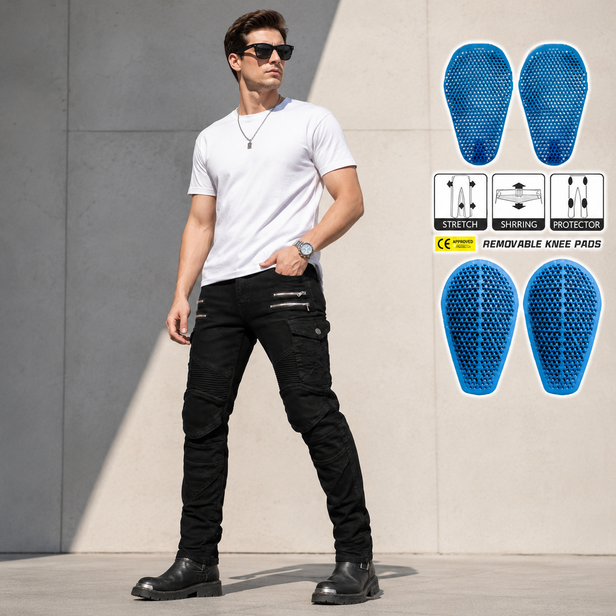 VOLERO Men Kevlar Motorcycle J - Motorcycle Gear Jeans reseña y precio