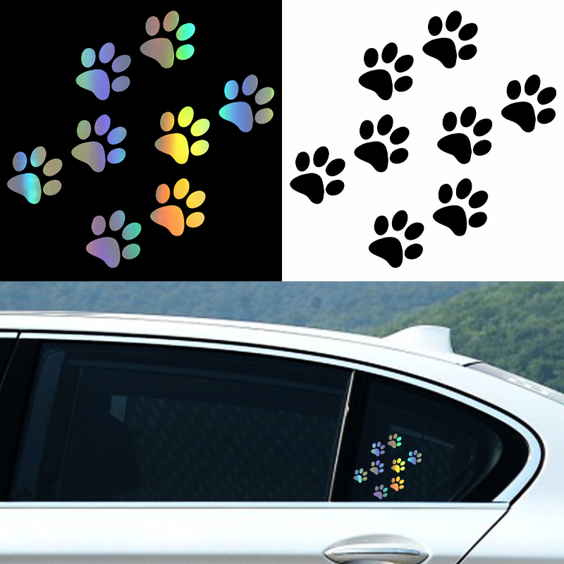 1pc Cat Paw Print Car Sticker  - Motorcycle Gear Auto reseña y precio